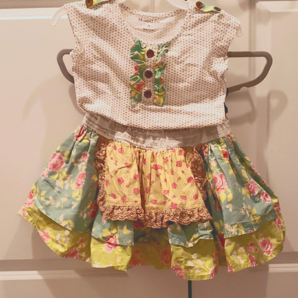 *EUC* 2pc set super twirly skirt+top